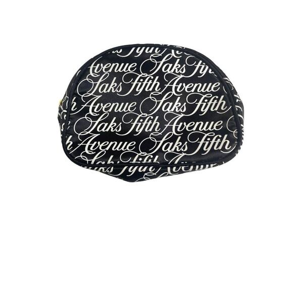 Saks Fifth Avenue Logo Dome Zip-Around Pouch - Picture 2 of 5